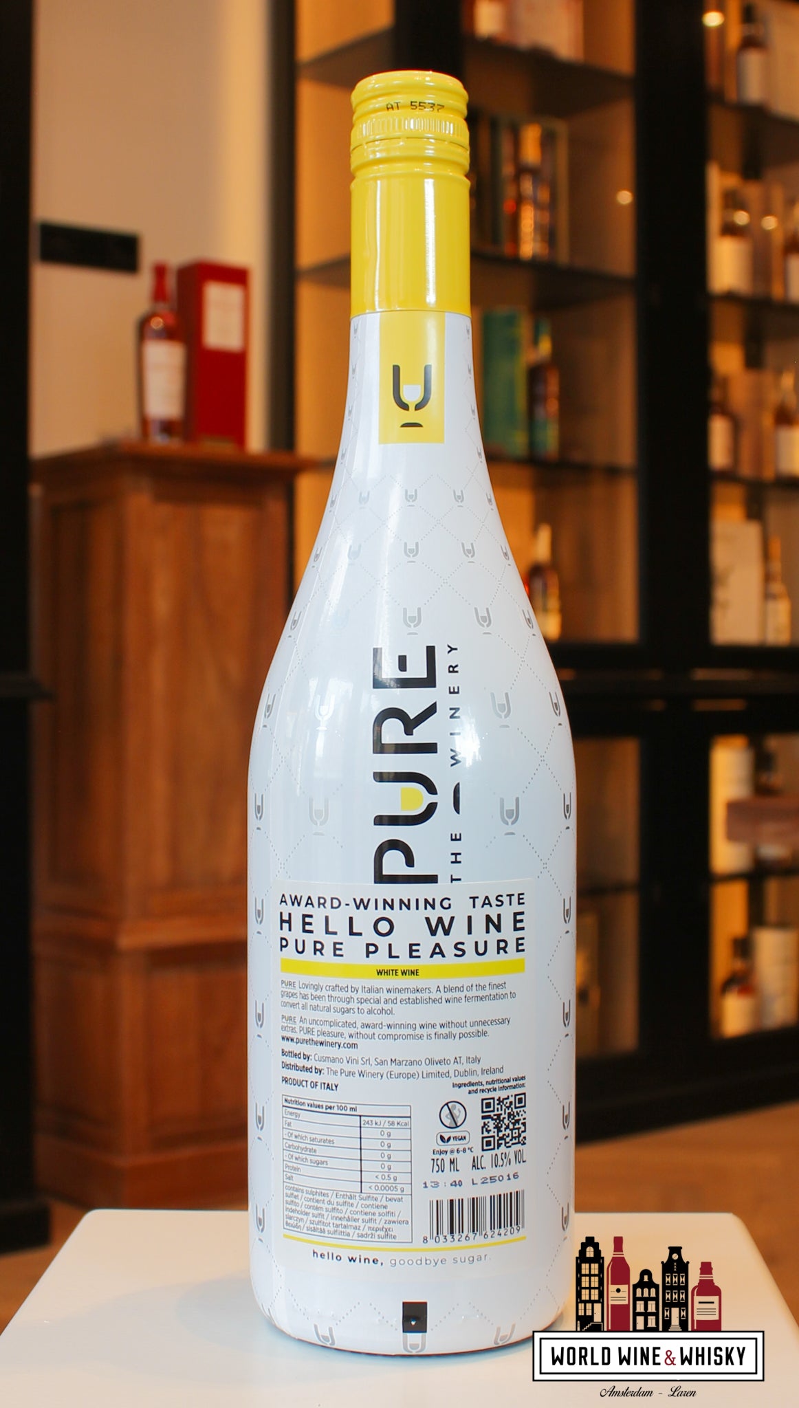 Pure Zero Sugar White Wine 10.5% - WORLD WINE WHISKY 