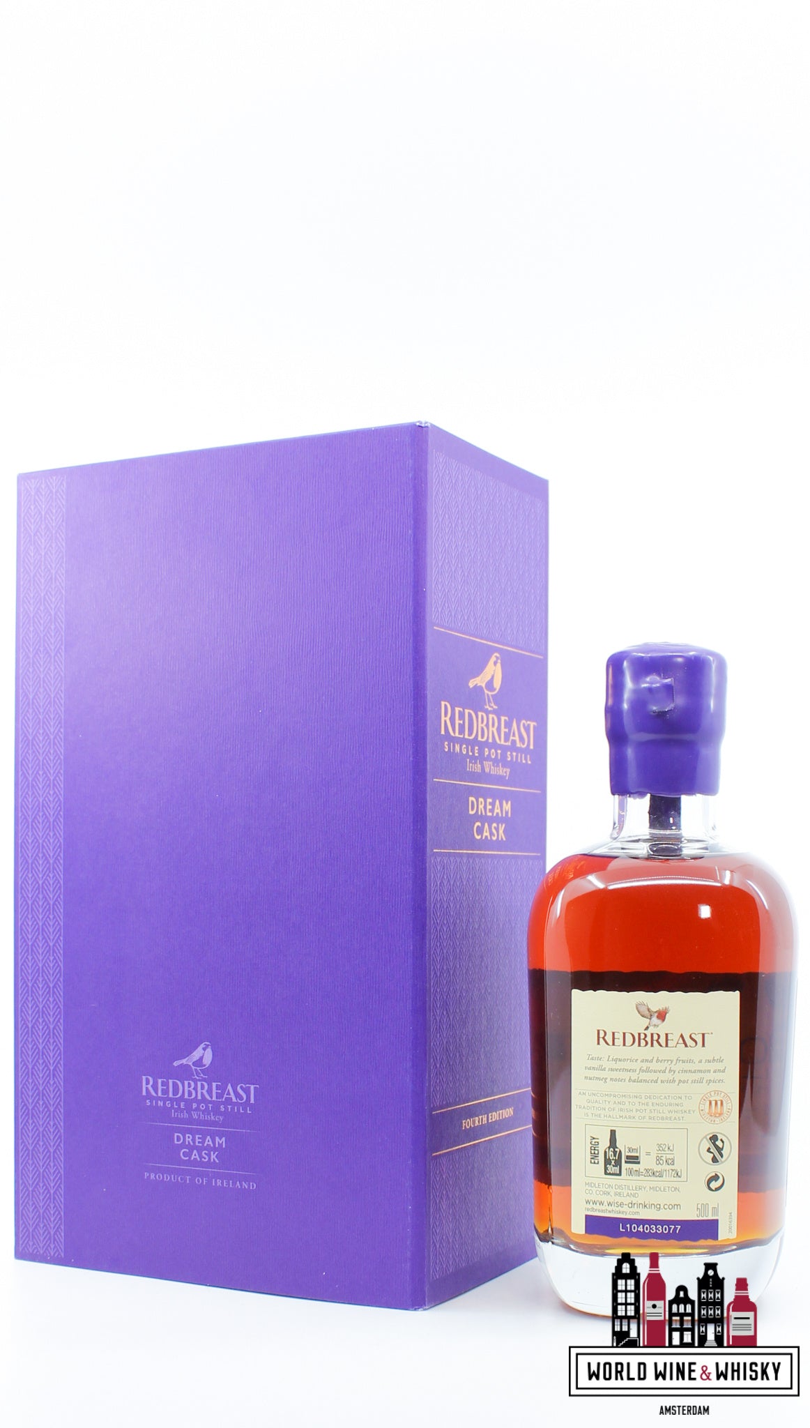 Redbreast 29 Years Old 2021 - Dream Cask - Oloroso sherry Edition IV - Cask 400294 51.2% (1 of 924) - WORLD WINE WHISKY 
