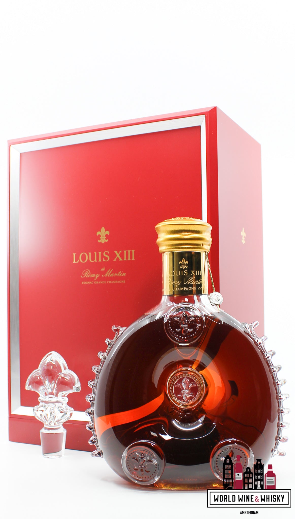 Remy Martin Louis XIII - Grande Champagne Cognac Baccarat Decanter 40% - WORLD WINE WHISKY 