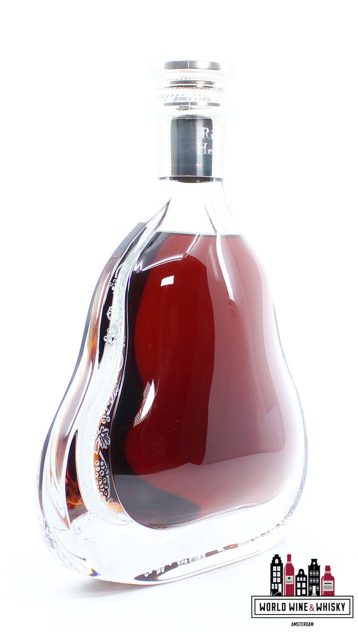 Richard Hennessy Cognac Baccarat Decanter - Luxury green leather