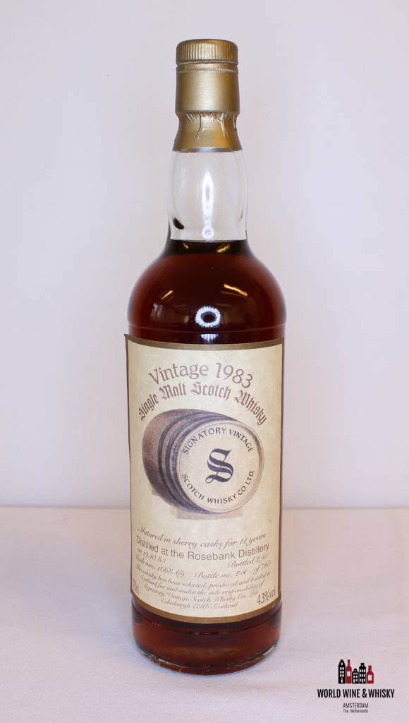 Rosebank 11 Years Old 1983 1995 Cask 1668-69 Signatory Vintage 43% - WORLD WINE WHISKY 