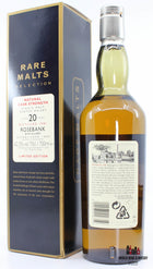 Rosebank 20 Years Old 1981 2002 Rare Malts Selection 62.3% in cardboard case (Decommissioned) - WORLD WINE WHISKY 