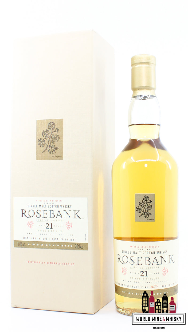 Rosebank 21 Years Old 1990 2011 - Diageo Special Releases 2011 53.8% (1 of 5886) - WORLD WINE WHISKY 