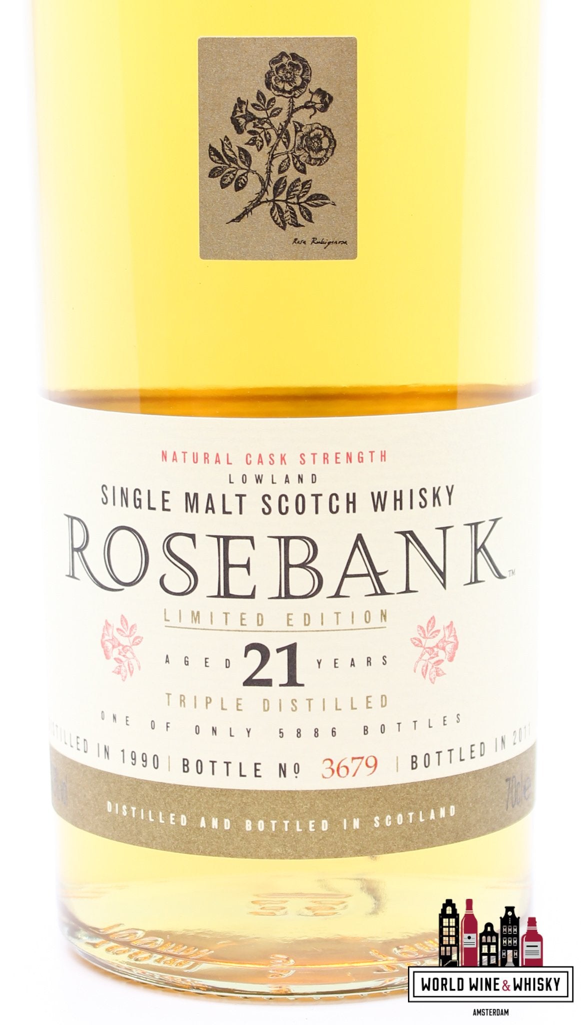 Rosebank 21 Years Old 1990 2011 - Diageo Special Releases 2011 53.8% (1 of 5886) - WORLD WINE WHISKY 