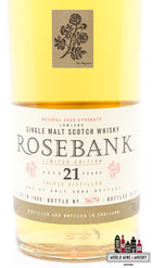 Rosebank 21 Years Old 1990 2011 - Diageo Special Releases 2011 53.8% (1 of 5886) - WORLD WINE WHISKY 