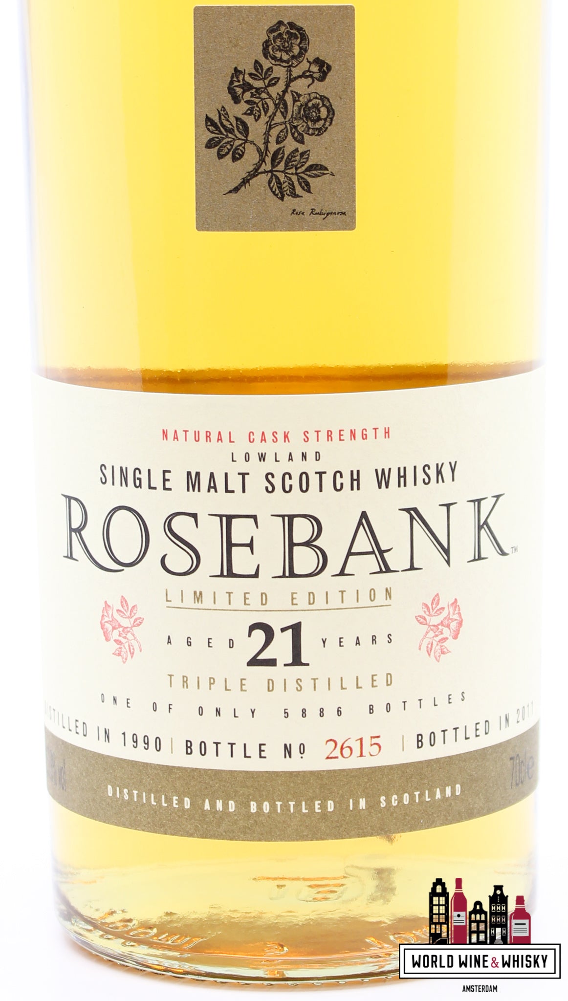 Rosebank 21 Years Old 1990 2011 - Diageo Special Releases 2011 53.8% (1 of 5886) - WORLD WINE WHISKY 