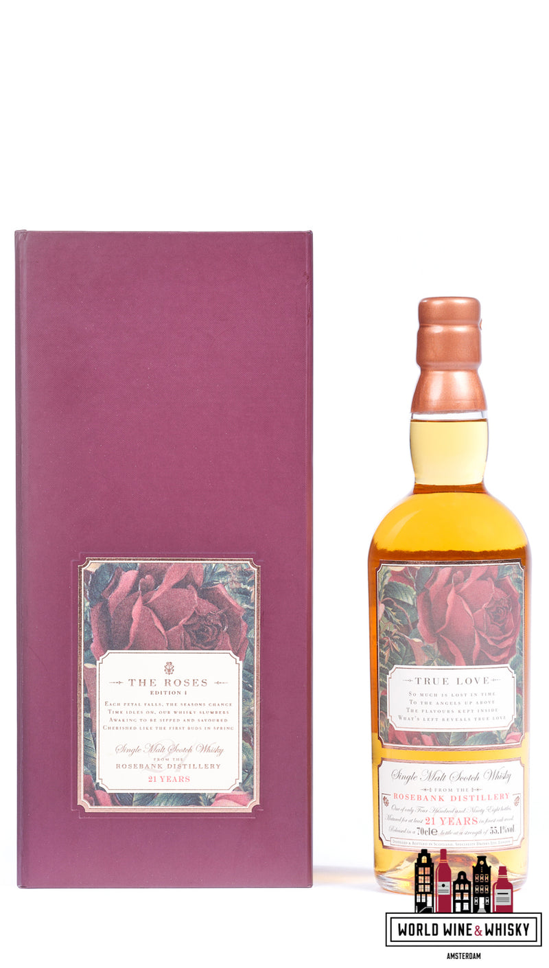 Rosebank 21 Years Old 2016 - The Roses Edition 1 - True Love 55.1% (1 of 498) - WORLD WINE WHISKY 