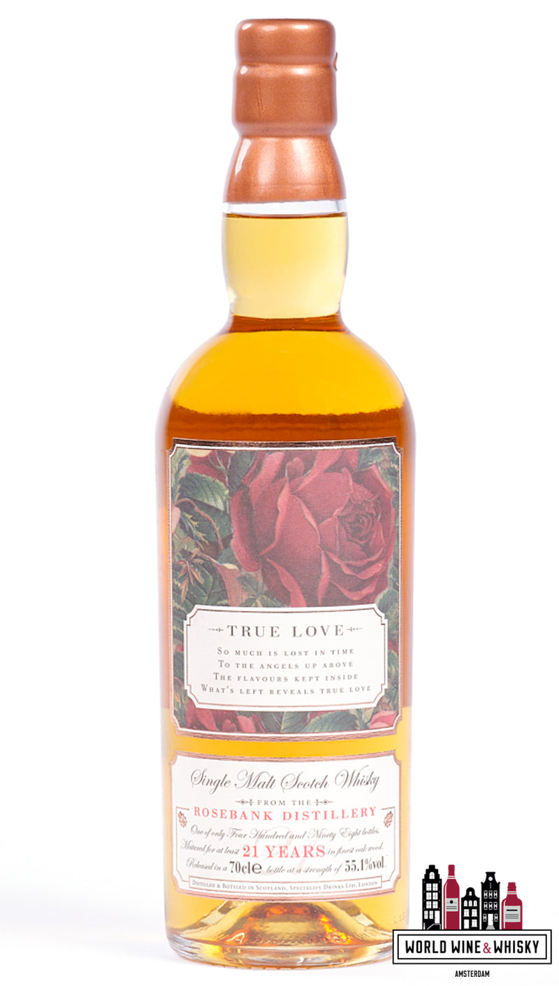 Rosebank 21 Years Old 2016 - The Roses Edition 1 - True Love 55.1% (1 of 498) - WORLD WINE WHISKY 