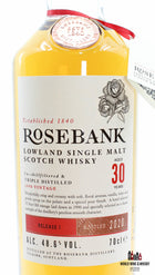 Rosebank 30 Years Old 1990 2020 - Release 1 48.6% (1 of 4350) - WORLD WINE WHISKY 