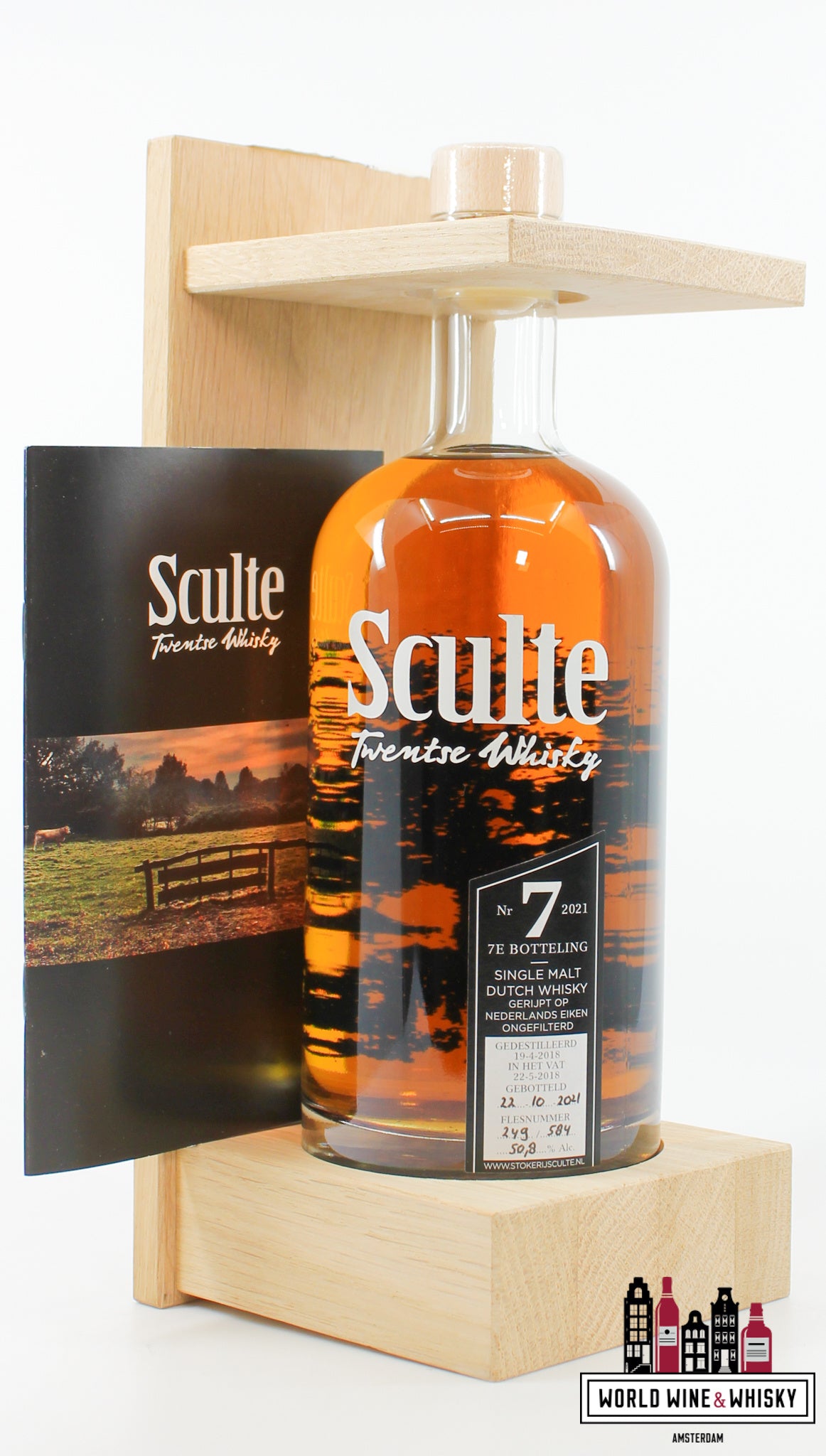 Sculte 3 Years Old 2018 2021 - 7e Bottling - Single Malt Dutch Whisky 50.8% (1 of 584) - WORLD WINE WHISKY 