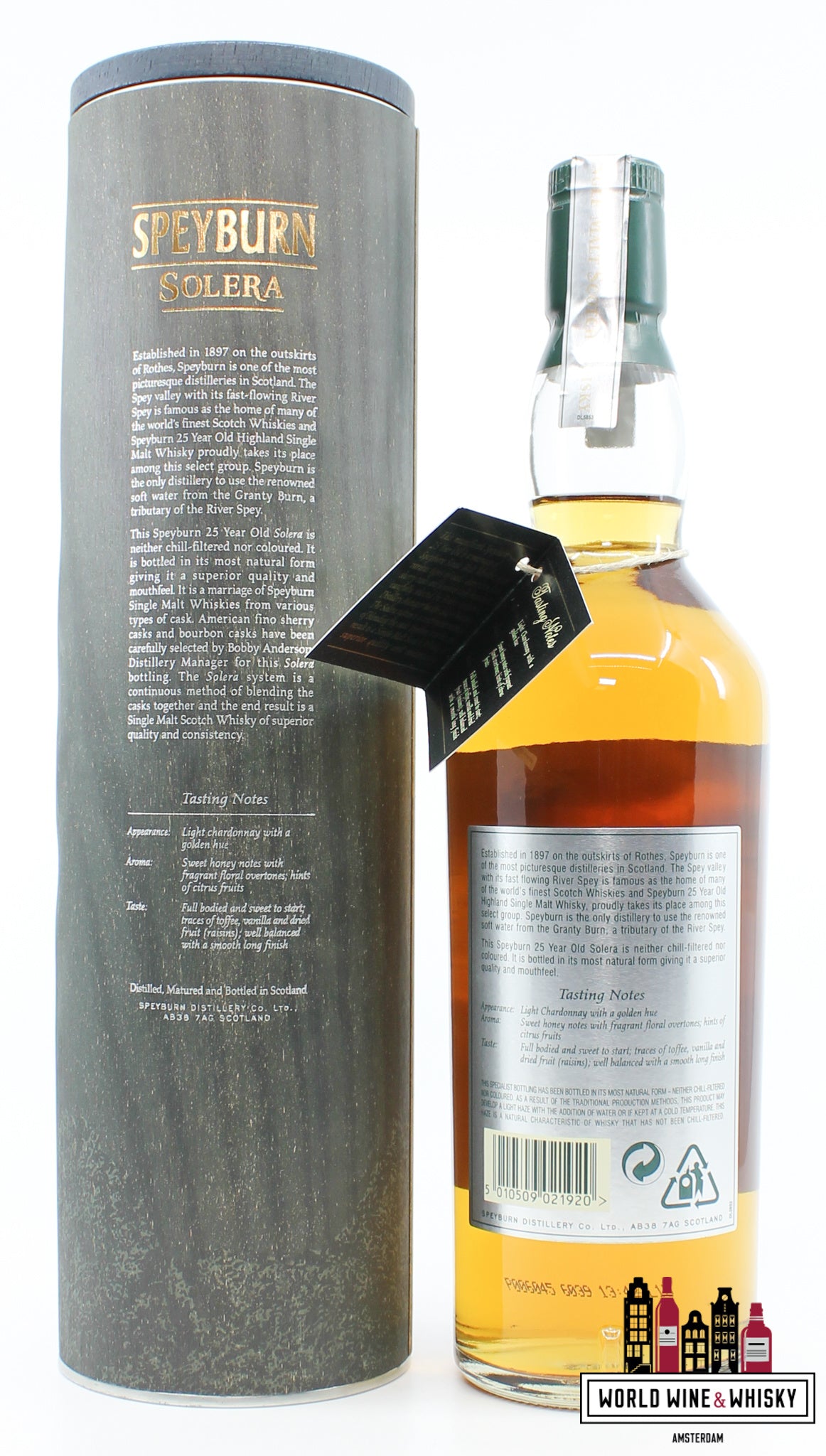 Speyburn 25 Years Old - Solera 46% - WORLD WINE WHISKY 