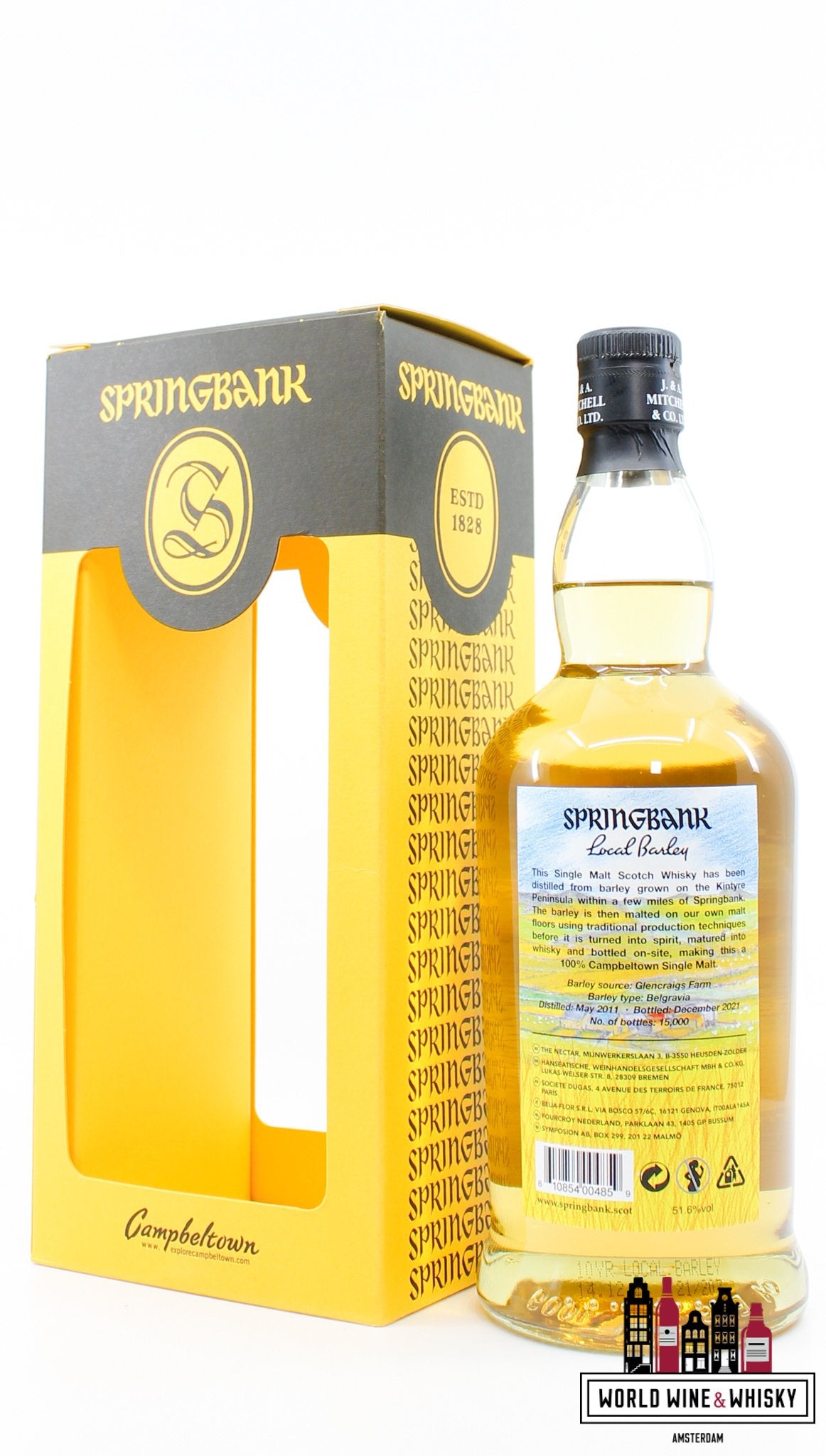 Springbank 10 Years Old 2011 2021 - Local Barley 51.6% (1 of 15000) - new - WORLD WINE WHISKY 