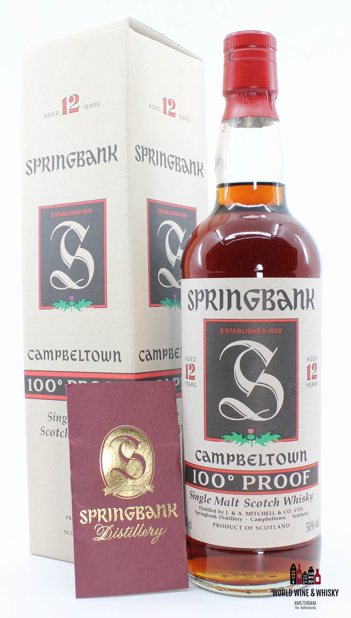Springbank 12 Years Old 100° Proof Green Thistle 50% 700ml (in cardboard case) - WORLD WINE WHISKY 