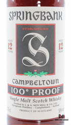 Springbank 12 Years Old 100° Proof Green Thistle 50% 700ml (in cardboard case) - WORLD WINE WHISKY 