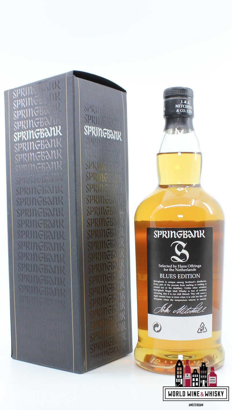 Springbank 12 Years Old 1998 2011 - Cask Strength - Blues Edition - Hans Offringa, The Netherlands 57.3% (1 of 1260) - WORLD WINE WHISKY 