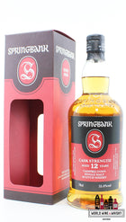 Springbank 12 Years Old 2021 - Cask Strength - Red/Black Edition 55.4% (new) - WORLD WINE WHISKY 
