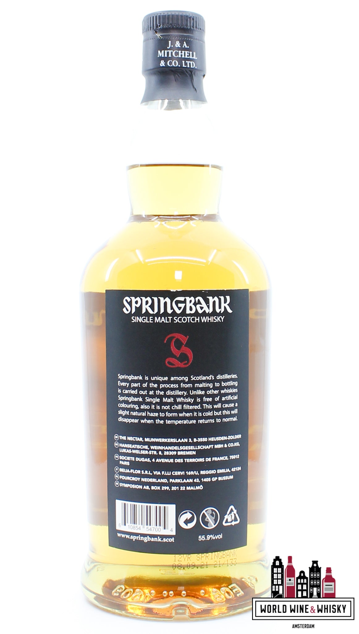Springbank 12 Years Old 2021 - Cask Strength - Red/Black Edition 55.9% (new) - WORLD WINE WHISKY 
