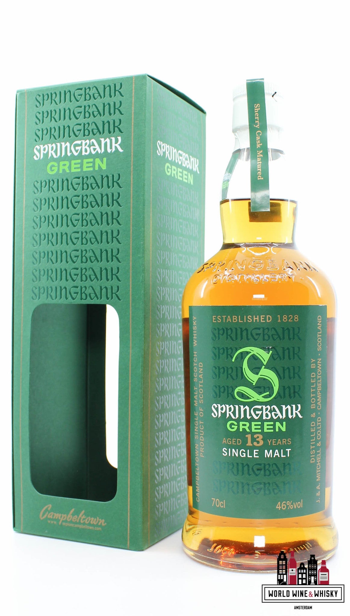 Springbank 13 Years Old 2015 - Green - Sherry Cask Matured 46% (1 of 9000) - WORLD WINE WHISKY 