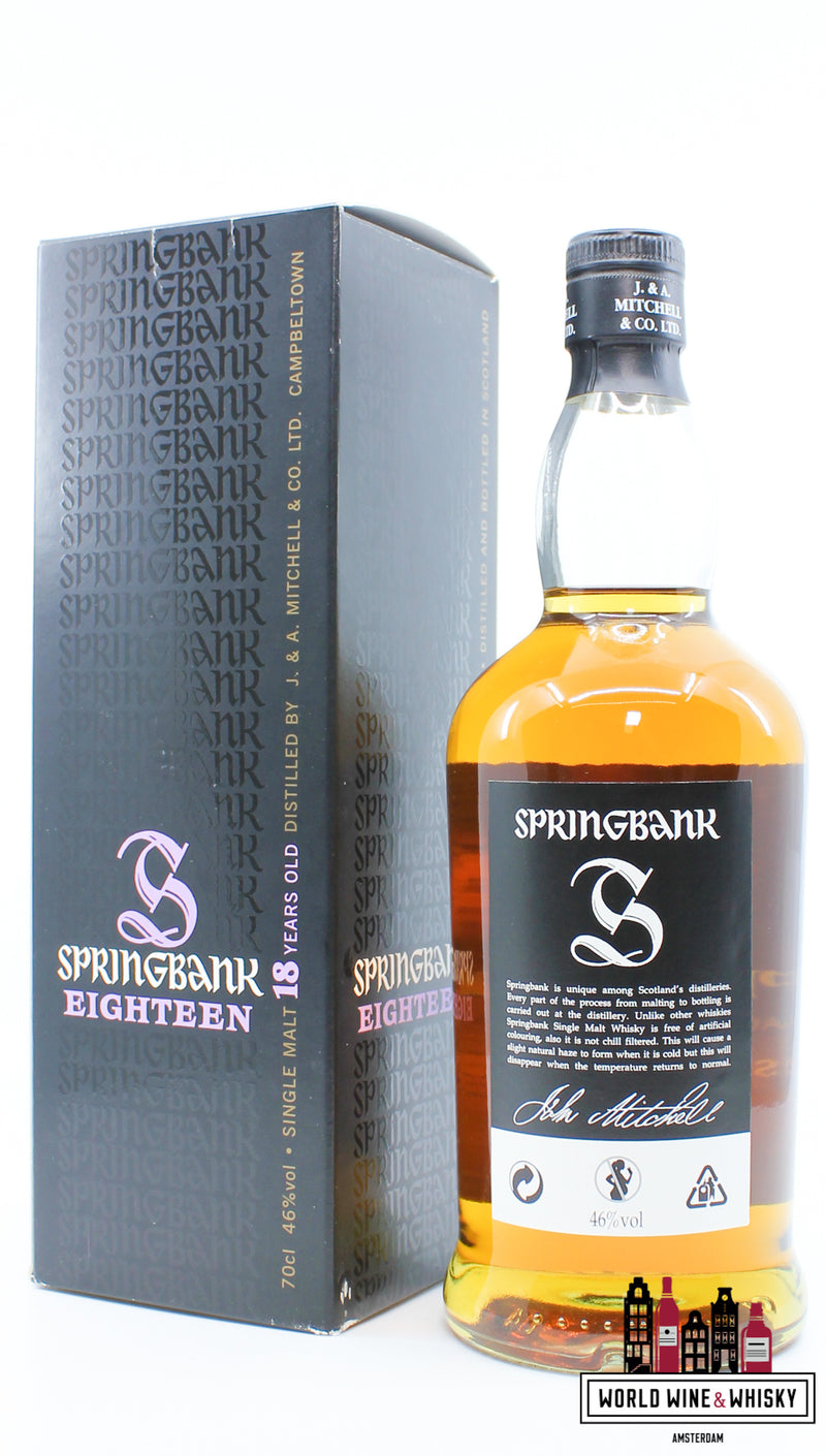 Springbank 18 Years Old 2012 - Purple/Back Edition 46% - WORLD WINE WHISKY 