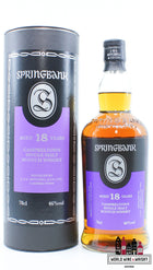Springbank 18 Years Old 2021 - Purple/Back Edition 46% (margin) - WORLD WINE WHISKY 