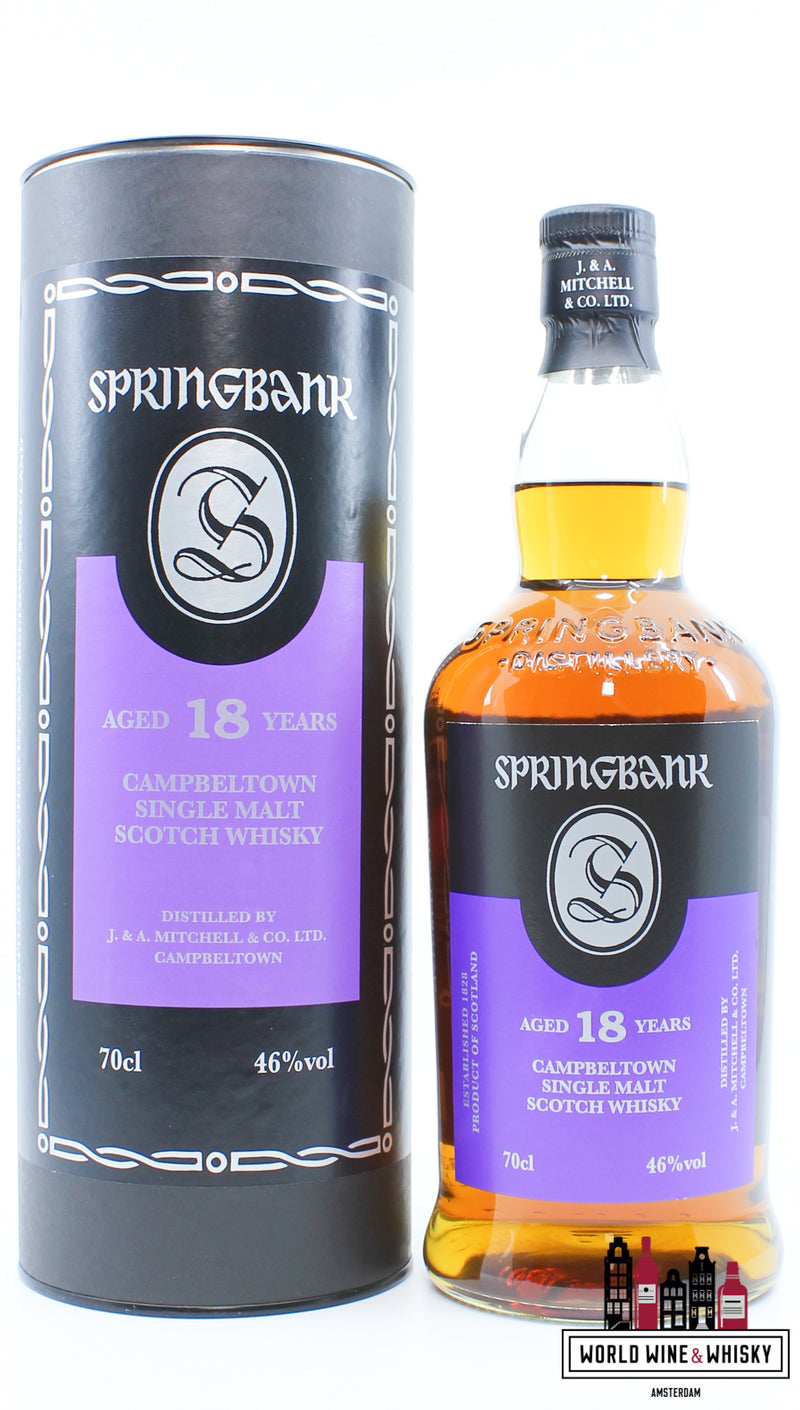 Springbank 18 Years Old 2021 - Purple/Back Edition 46% (margin) - WORLD WINE WHISKY 