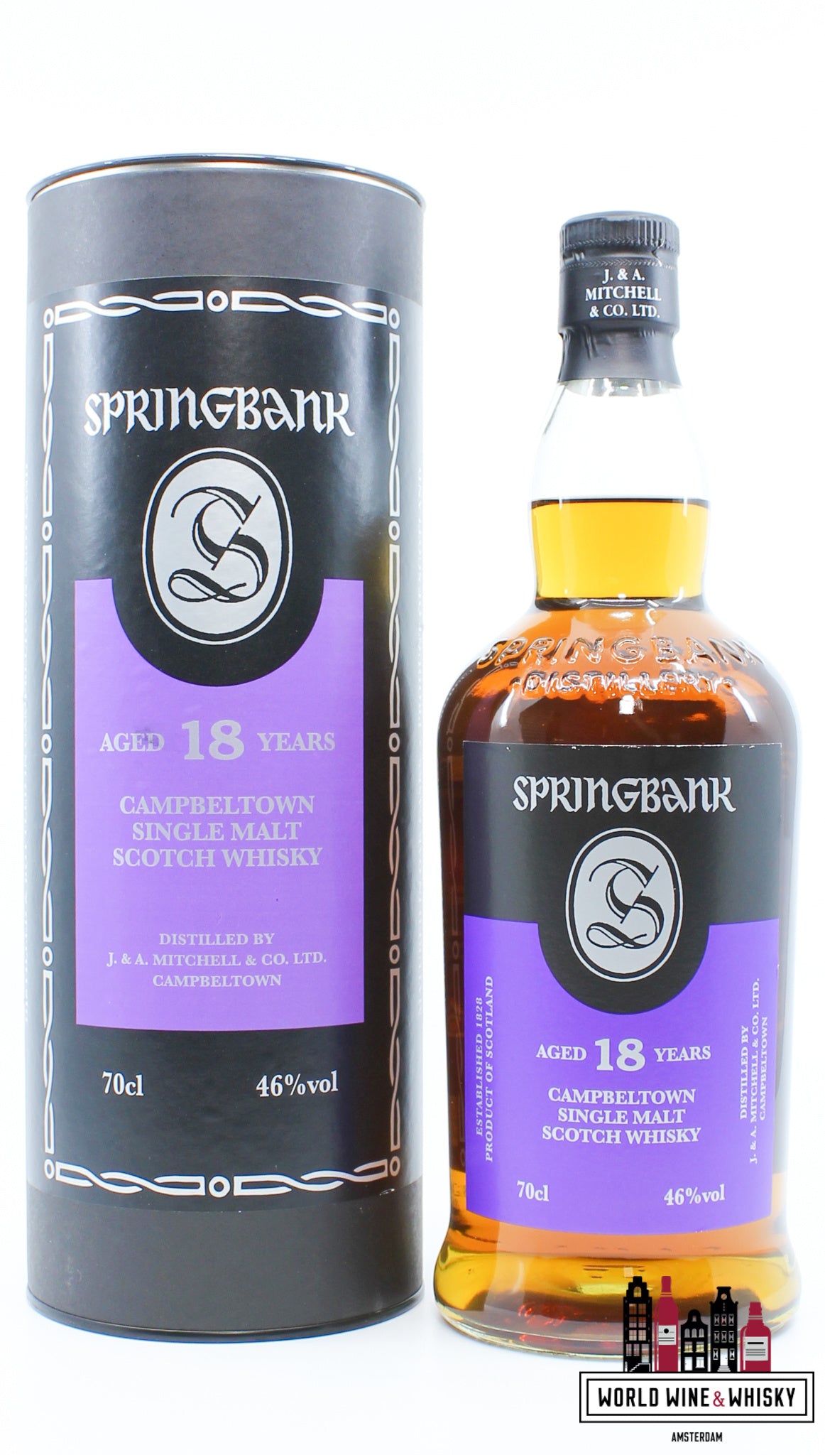 Springbank 18 Years Old 2021 - Purple/Back Edition 46% (new) - WORLD WINE WHISKY 