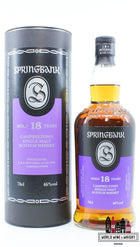 Springbank 18 Years Old 2021 - Purple/Back Edition 46% (new) - WORLD WINE WHISKY 
