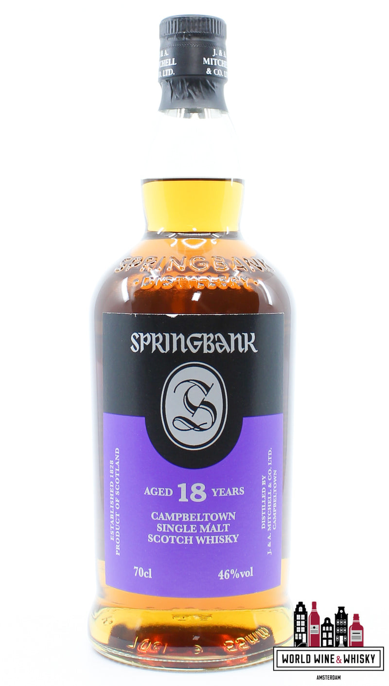 Springbank 18 Years Old 2022 - Purple/Back Edition 46% - WORLD WINE WHISKY 