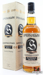Springbank 21 Years Old 1998 - Campbeltown Single Malt 46% 700ml (1 of 2400) - WORLD WINE WHISKY 