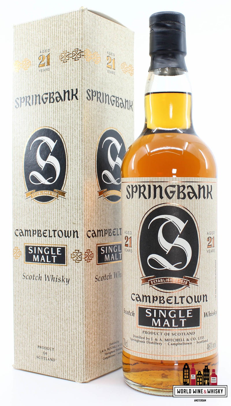 Springbank 21 Years Old 1998 - Campbeltown Single Malt 46% 700ml (1 of 2400) - WORLD WINE WHISKY 