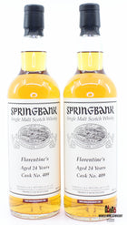 Springbank 24 Years Old 1993 2017 Private Bottling Cask 409 Florentine's 49% - Twin deal - WORLD WINE WHISKY 