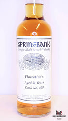 Springbank 24 Years Old 1993 2017 Private Bottling Cask 409 Florentine's 49% - Twin deal - WORLD WINE WHISKY 