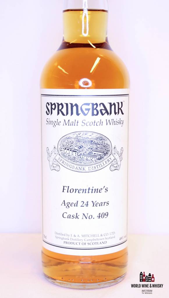 Springbank 24 Years Old 1993 2017 Private Bottling Cask 409 Florentine's 49% - Twin deal - WORLD WINE WHISKY 