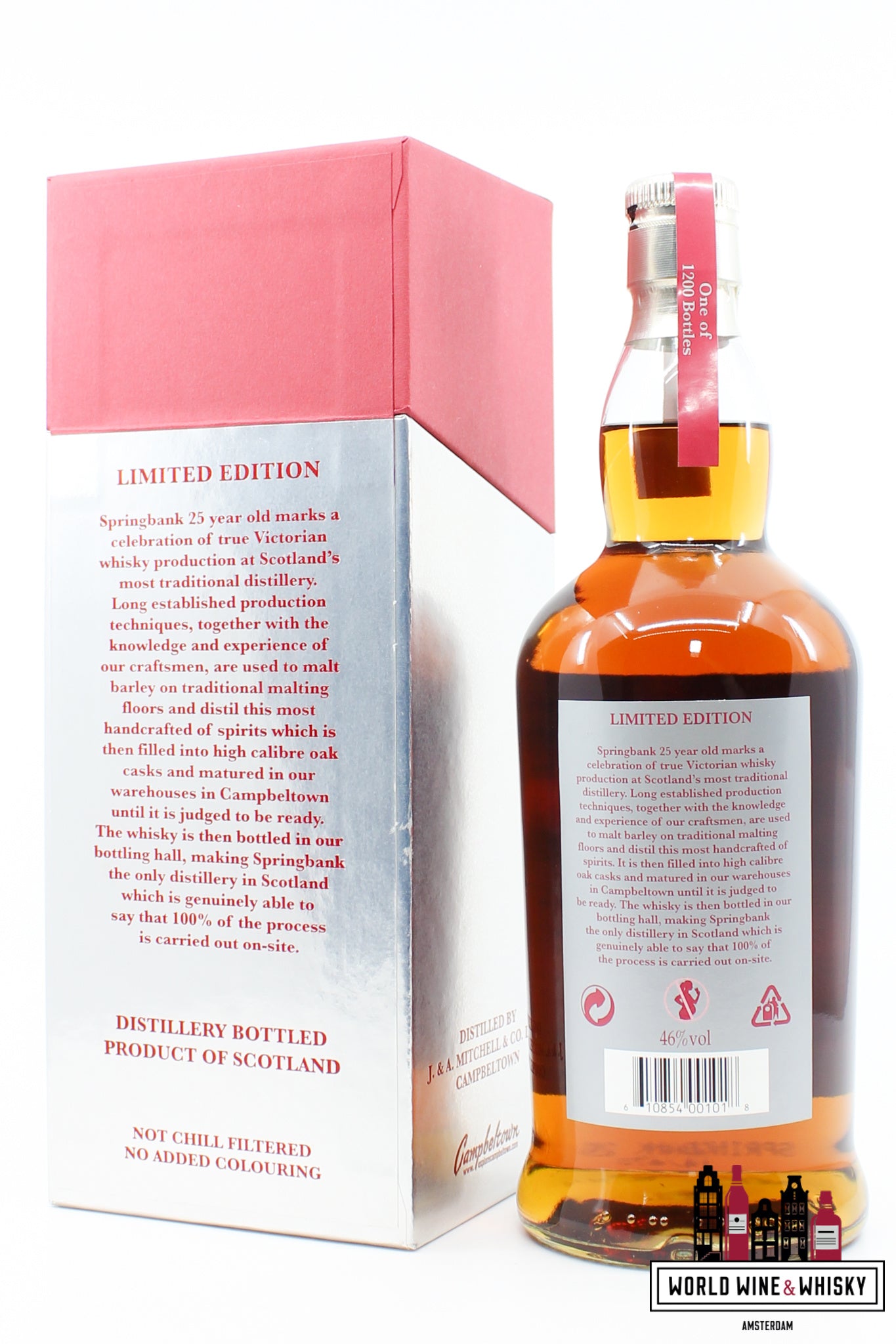 Springbank 25 Years Old 2014 - Limited Edition - Red/Silver Edition 46% (1 of 1200) - WORLD WINE WHISKY 