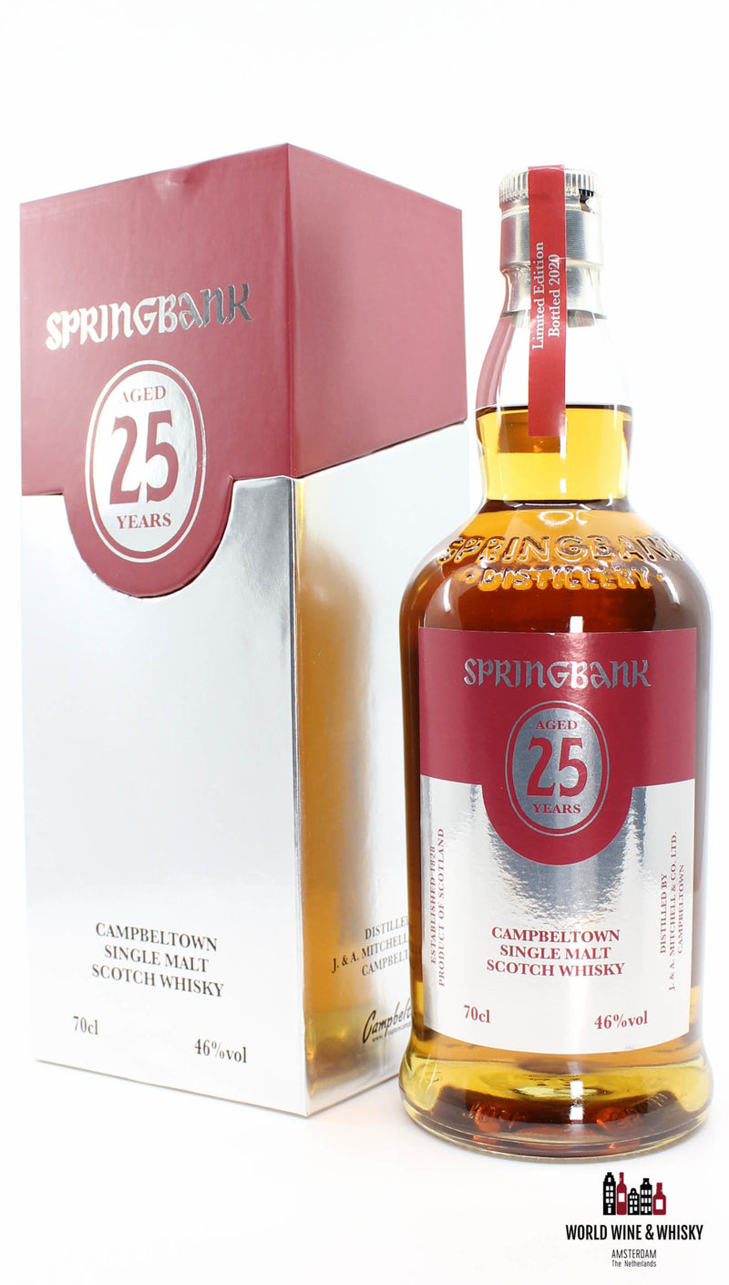 Springbank 25 Years Old 2020 Limited Edition 46% (one of 1200 bottles) - WORLD WINE WHISKY 
