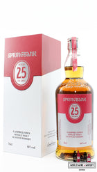 Springbank 25 Years Old 2022 - Limited Edition - Red/Silver Edition 46% (1 of 1300) - WORLD WINE WHISKY 