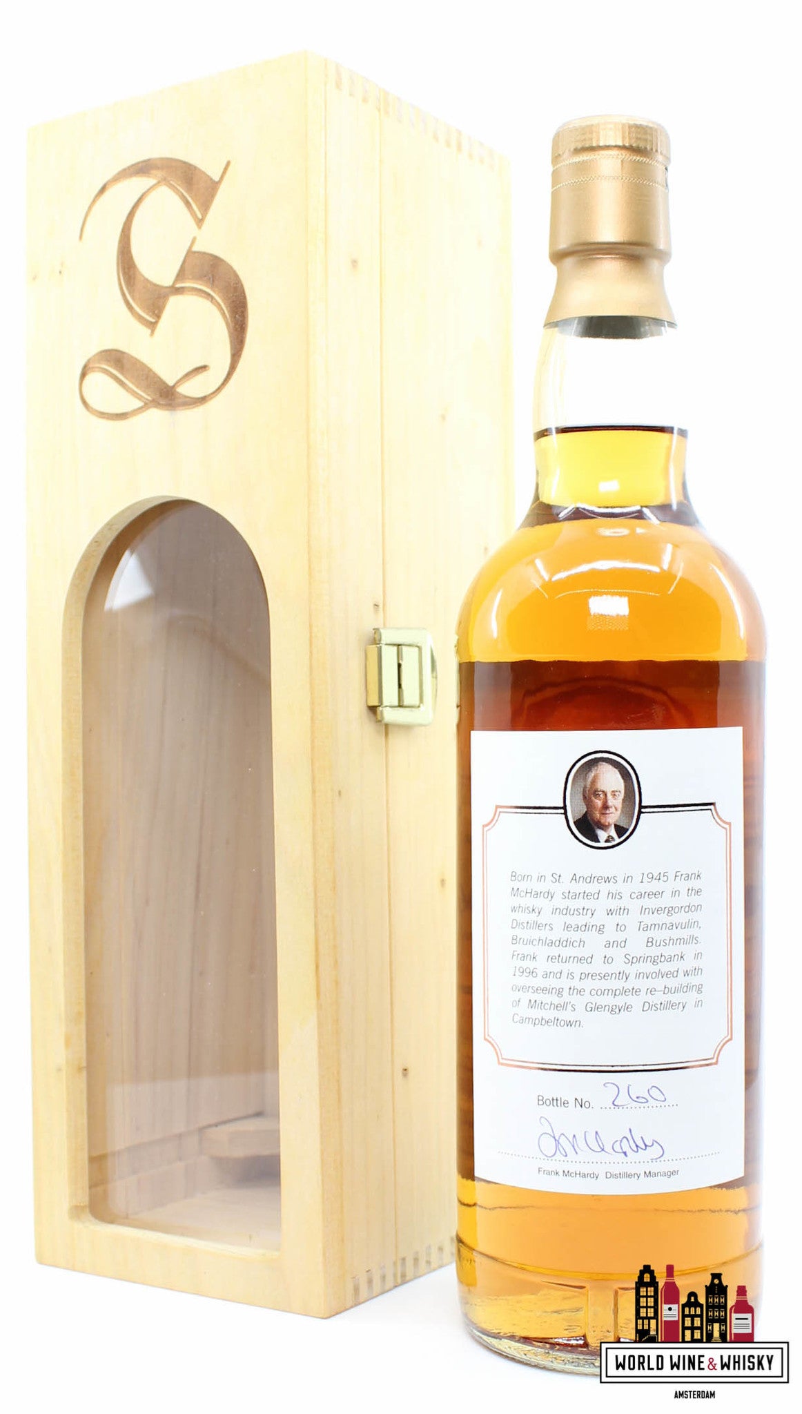 Springbank 25 Years Old - Frank McHardy bottling, 40 Years in Distilling 46% (1 of 610) - WORLD WINE WHISKY 