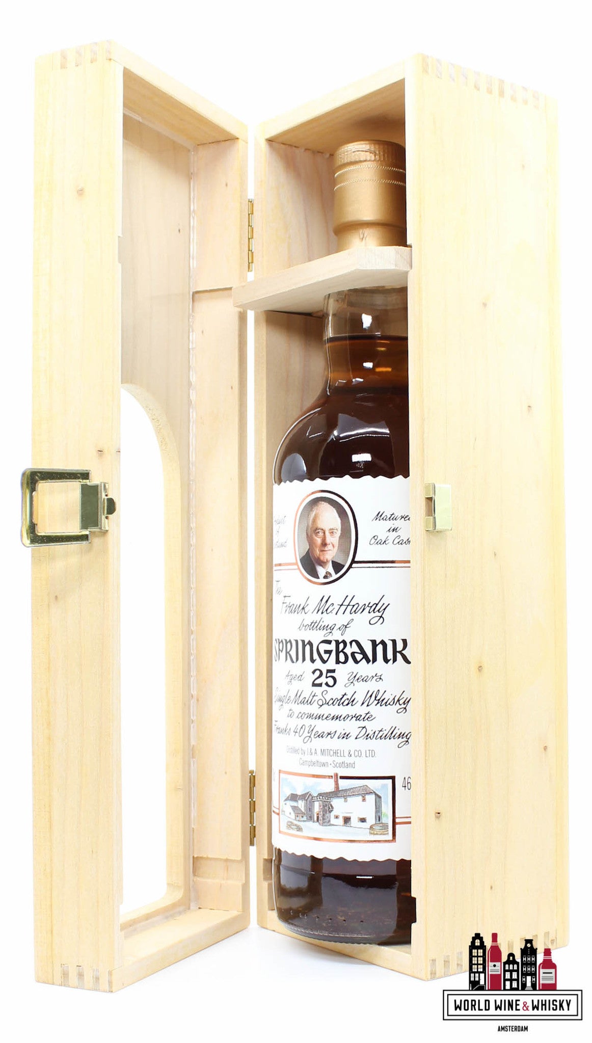 Springbank 25 Years Old - Frank McHardy bottling, 40 Years in Distilling 46% (1 of 610) - WORLD WINE WHISKY 