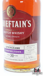 Springbank 30 Years Old 1972 2002 - Chieftain's Choice - Ian Macleod - Cask 410 57.8% (1 of 576) - WORLD WINE WHISKY 