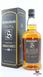 Springbank 32 Years Old 1971 2004 46% - WORLD WINE WHISKY 