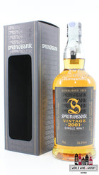 Springbank 8 Years Old 2001 2009 - Vintage Batch 1 55.3% (1 of 6000) - WORLD WINE WHISKY 