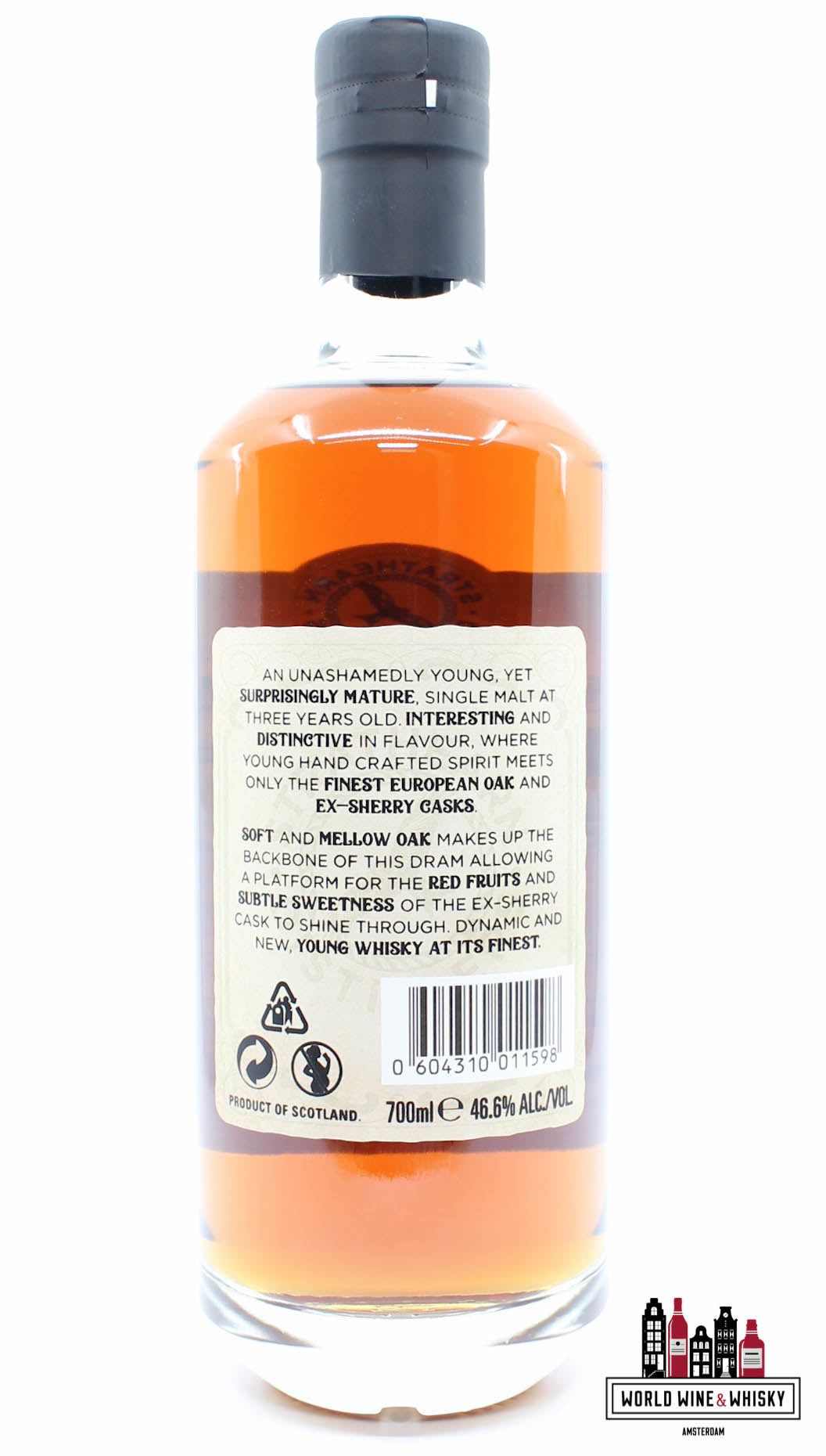 Strathearn 3 Years Old 2016 2019 - Batch 1 46.6% - WORLD WINE WHISKY 