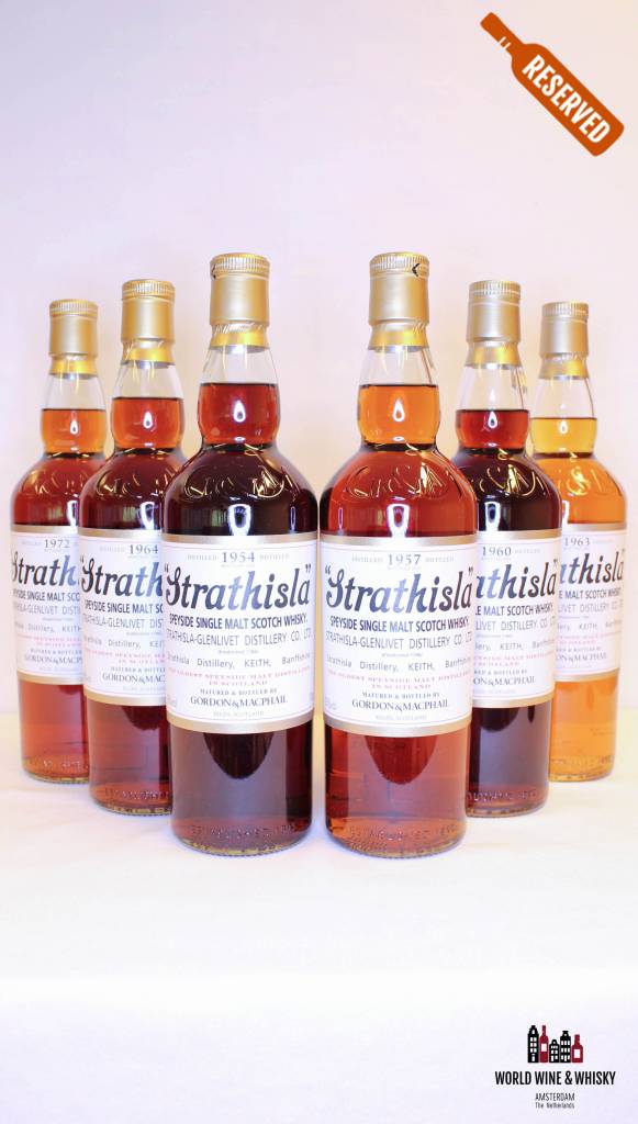 Strathisla Collection 1954, 1957, 1960, 1963, 1964, 1972 set (in OWC) - WORLD WINE WHISKY 