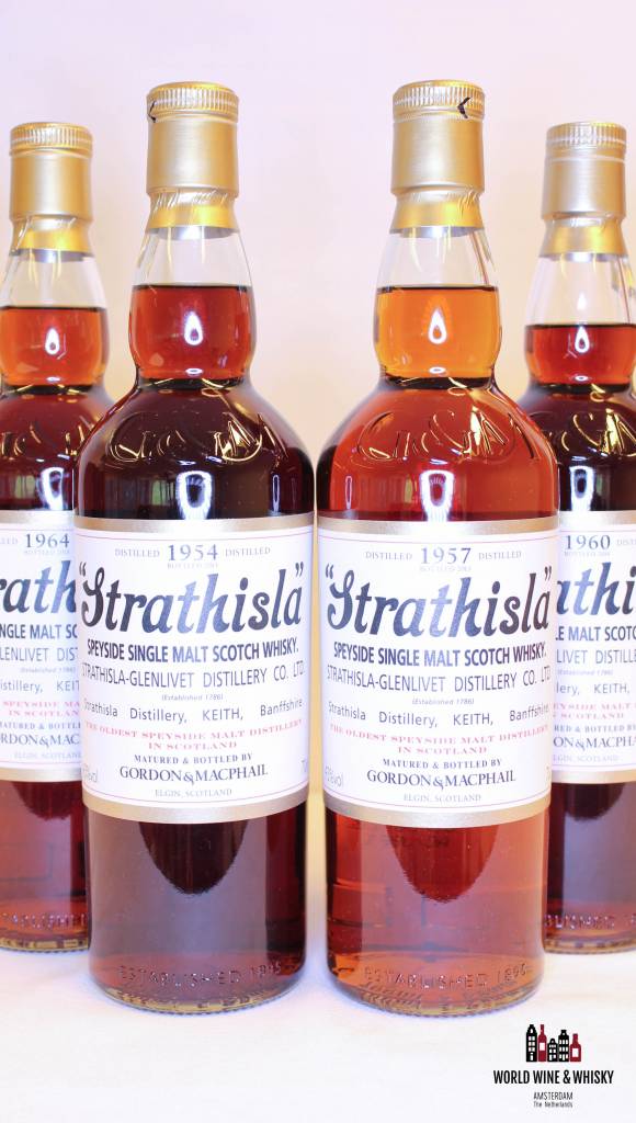 Strathisla Collection 1954, 1957, 1960, 1963, 1964, 1972 set (in OWC) - WORLD WINE WHISKY 