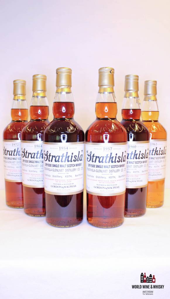 Strathisla Collection 1954, 1957, 1960, 1963, 1964, 1972 set (in OWC) - WORLD WINE WHISKY 