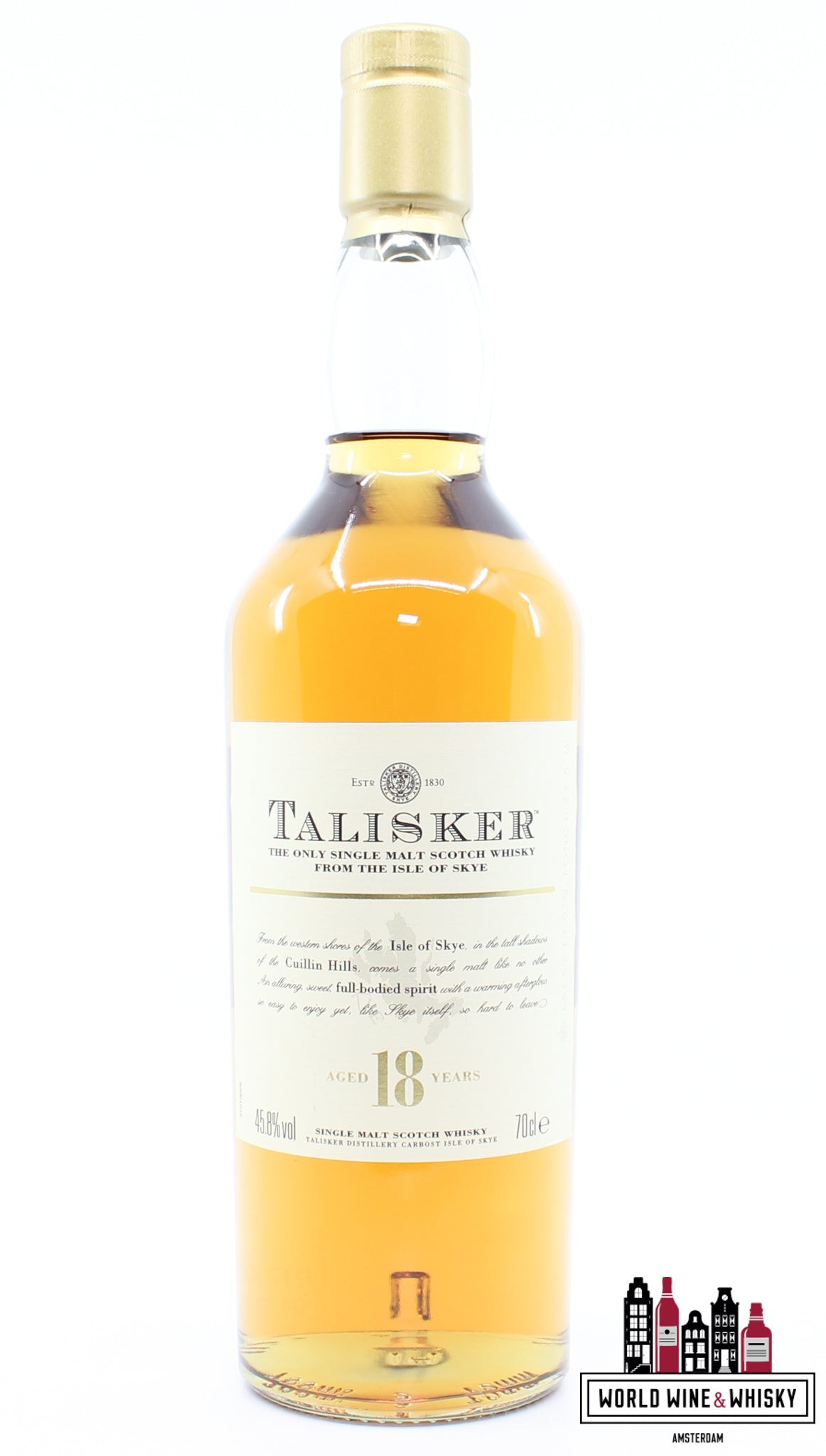 Talisker 18 Years Old - Isle of Skye 45.8% - WORLD WINE WHISKY 