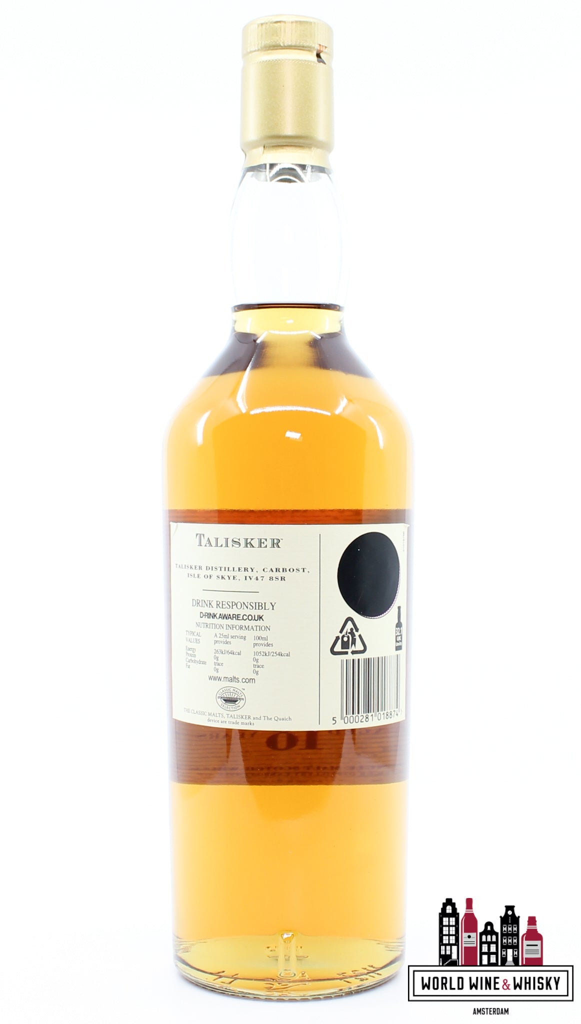 Talisker 18 Years Old - Isle of Skye 45.8% - WORLD WINE WHISKY 