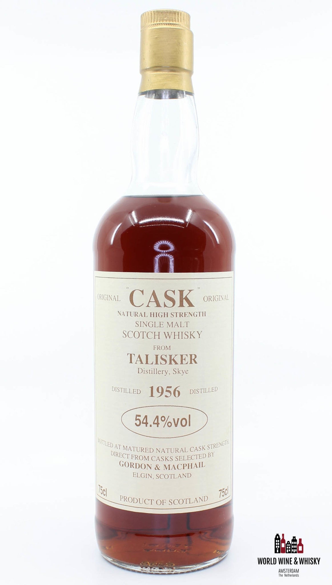 Talisker 1956 Original Cask - Natural High Strength - Gordon & Macphail 54.4% - WORLD WINE WHISKY 