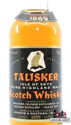 Talisker 1959 1993 - Black Label, Golden Eagle - Gordon & MacPhail 40% - WORLD WINE WHISKY 