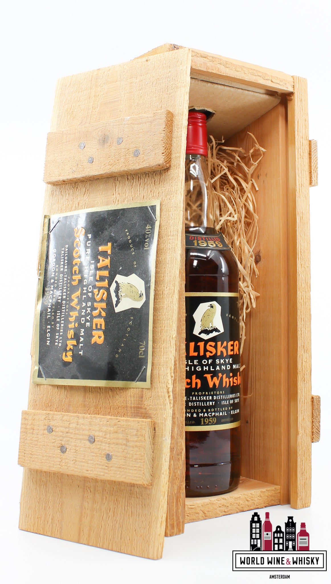 Talisker 1959 1993 - Black Label, Golden Eagle - Gordon & MacPhail 40% - WORLD WINE WHISKY 